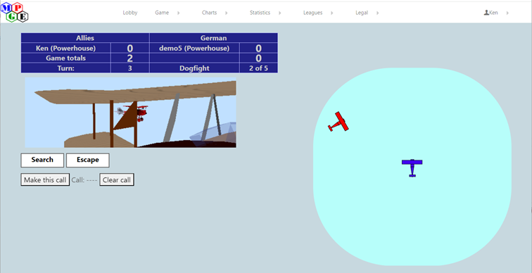 Search and escape screen